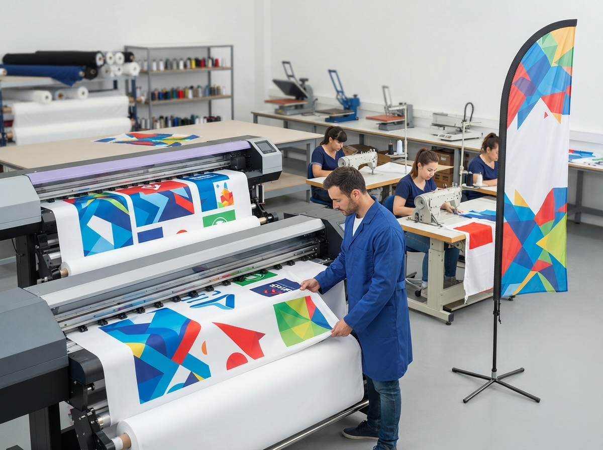 Pour la fabrication de vos drapeaux publicitaires, faites confiance à impression-drapeaux.fr